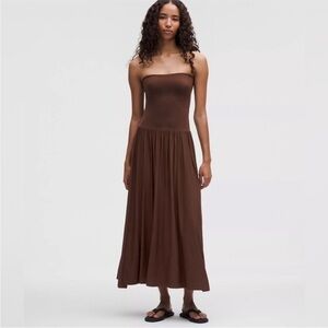 Lululemon 2 in 1 Maxi Dress Lava Cake Size  Small NWT